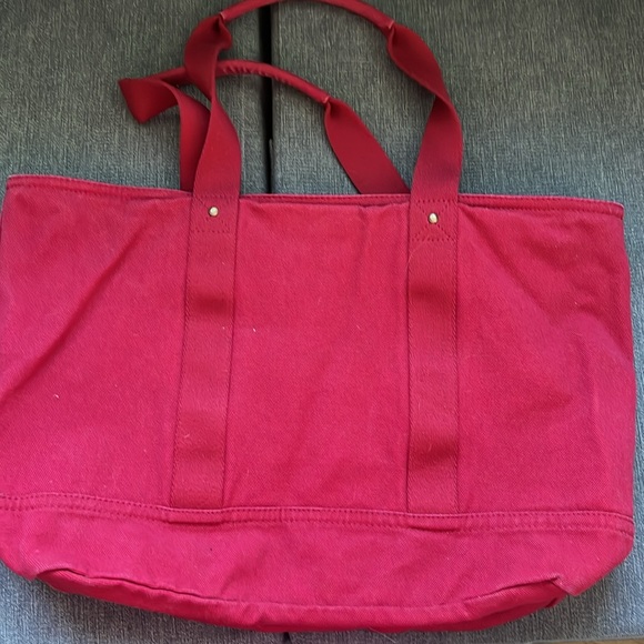 Tommy Hilfiger red canvas tote - Picture 2 of 4